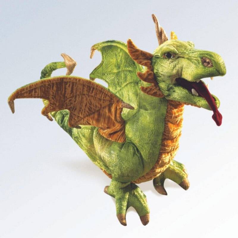 Folkmanis - Folkmanis Handpuppe Drache Lindwurm