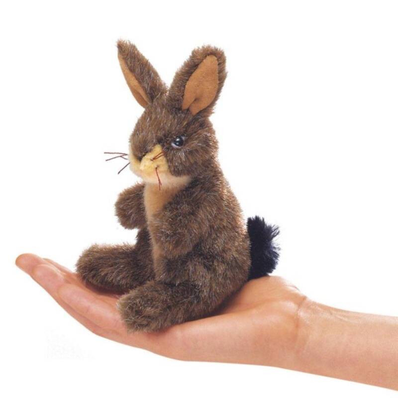 Folkmanis - Folkmanis Puppets 2675 Fingerpuppe Jack Rabbit