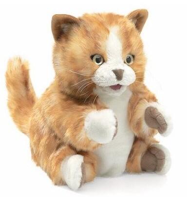 Folkmanis - Handpuppe / Katze rot-weiss Folkmanis - Handpuppe / Katze rot-weiss