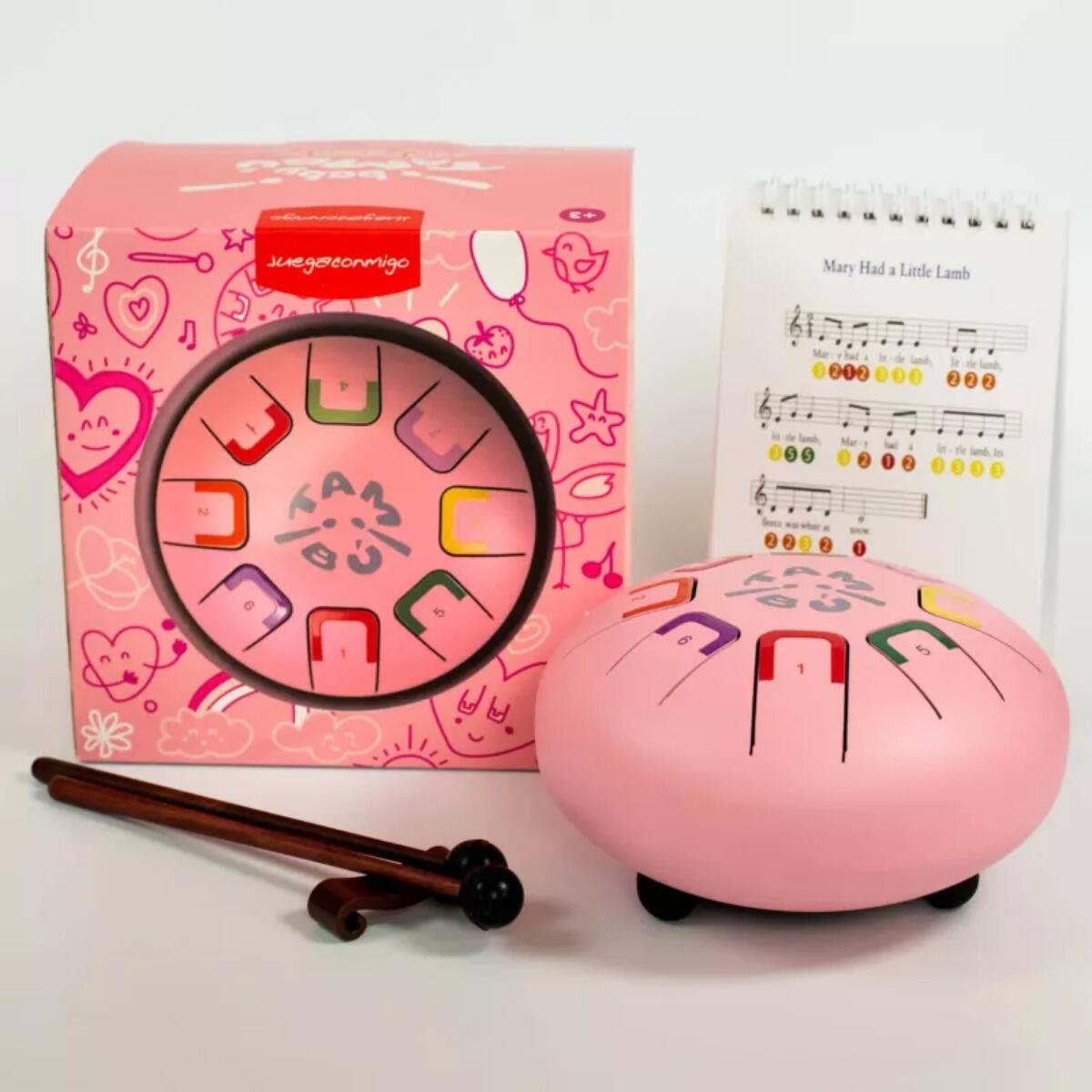 Folkmanis - Trommel 15cm pink