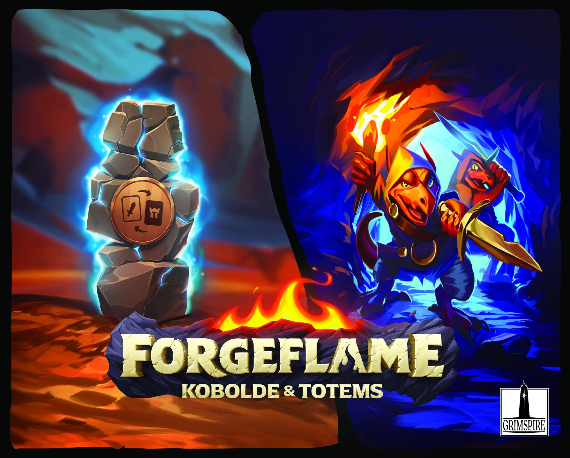 Forgeflame - Kobold und Totem Minatur-Set