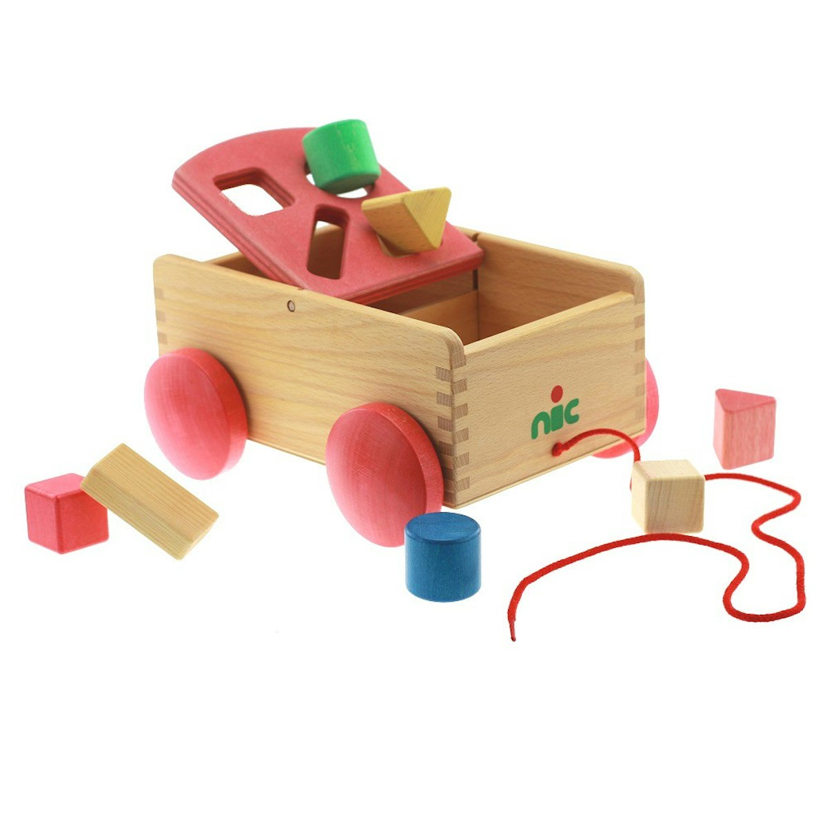 Formenwagen - Steckspiel auf Rädern - Bio - eine Natur