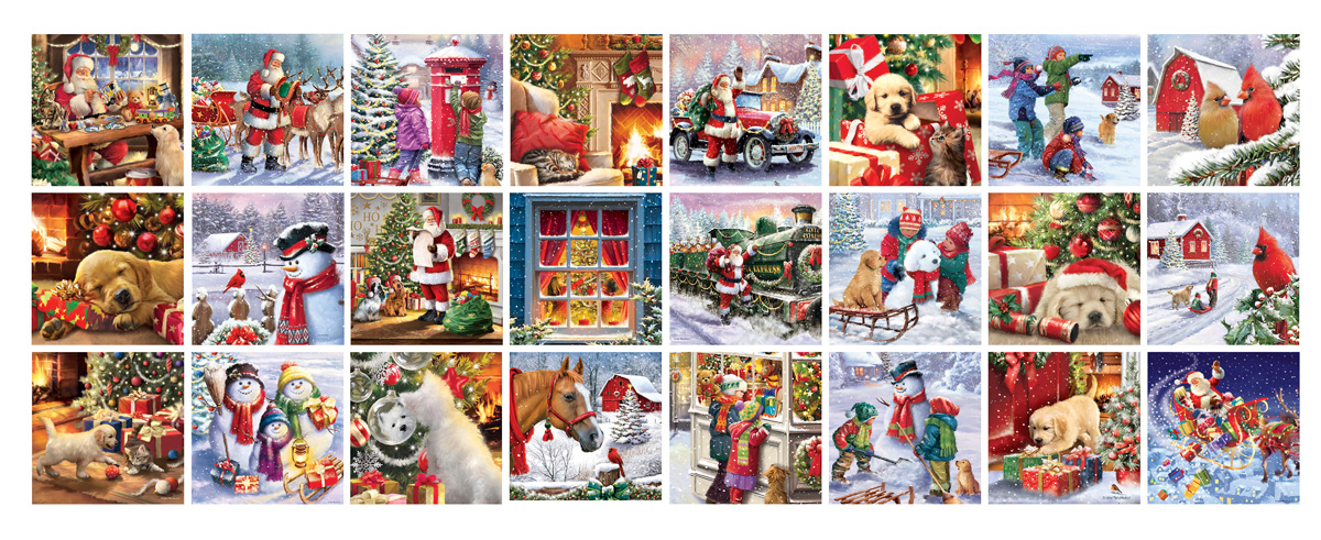 Fr�hliche Weihnachten - Puzzle-Weihnachtskalender