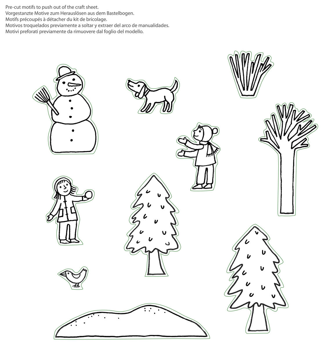 Fridolin - Bastelset Schneemann