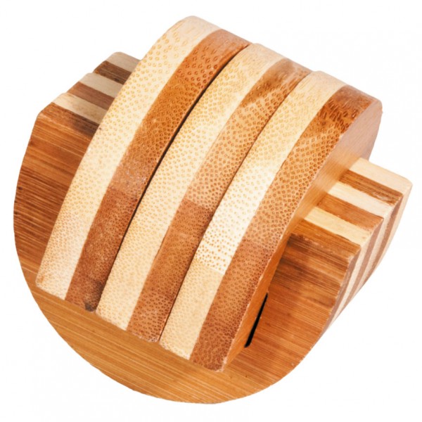 Fridolin IQ Test Bambuspuzzle "Klammern"