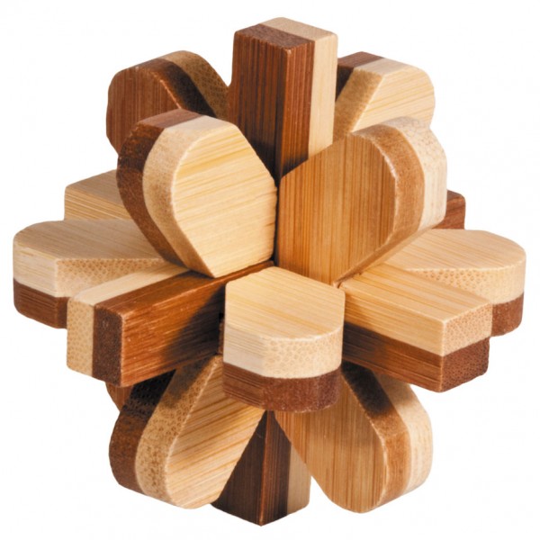 Fridolin IQ Test Bambuspuzzle "Schneeball"