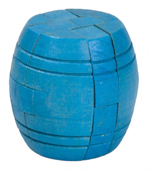 Fridolin IQ Test Holzpuzzle "Fass - blau"