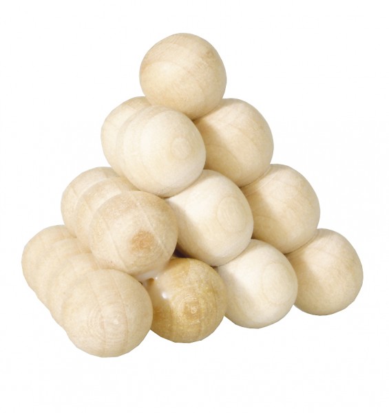 Fridolin IQ Test Holzpuzzle "Kugelpyramide"