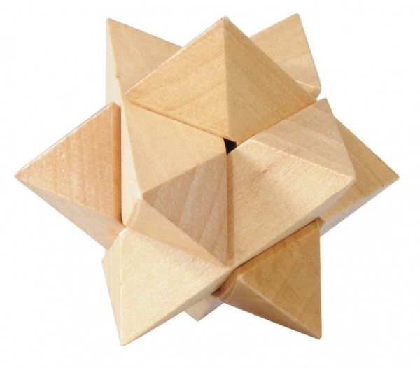 Fridolin IQ Test Holzpuzzle "Stern"