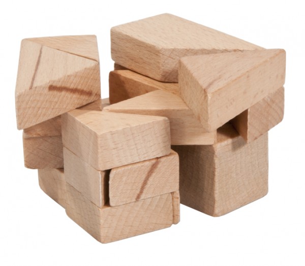 Fridolin IQ Test Holzpuzzle in Plexiglaswürfel "3D Tangram" Fridolin IQ Test Holzpuzzle in Plexiglaswürfel "3D Tangram"