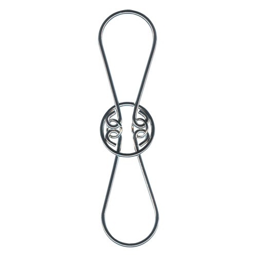 Fridolin IQ Test Metallpuzzle in der Dose "Schlaufen"