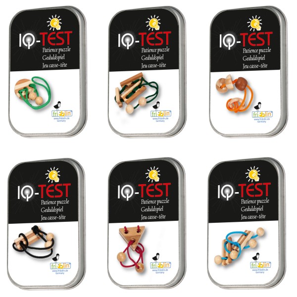 Fridolin IQ Test Seilpuzzle in der Dose Sparpaket