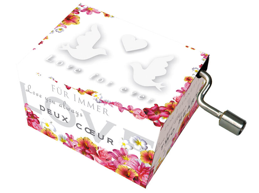 Fridolin - Spieluhr, Hochzeitsmarsch, 2 Tauben, classic