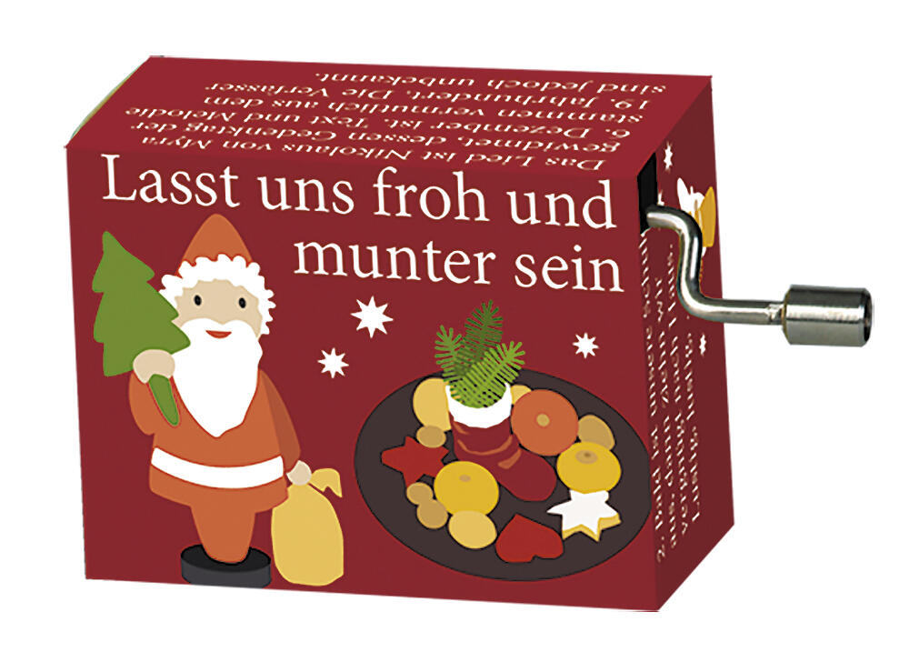 Fridolin - Spieluhr, Lasst uns froh und munter sein