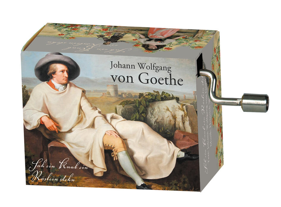 Fridolin - Spieluhr, Sah ein Knab ein Röslein stehn, Goethe