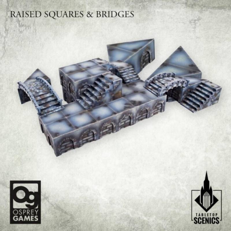 Frostgrave Terrain - Raised Squares & Bridges Frostgrave Terrain - Raised Squares & Bridges