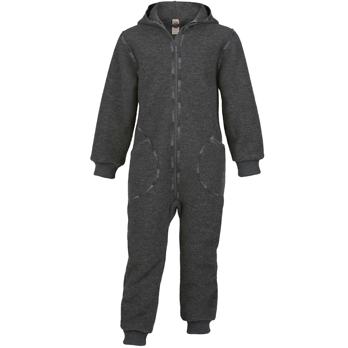 Frühjahr-Sommer Overall Wollwalk in anthrazit 104