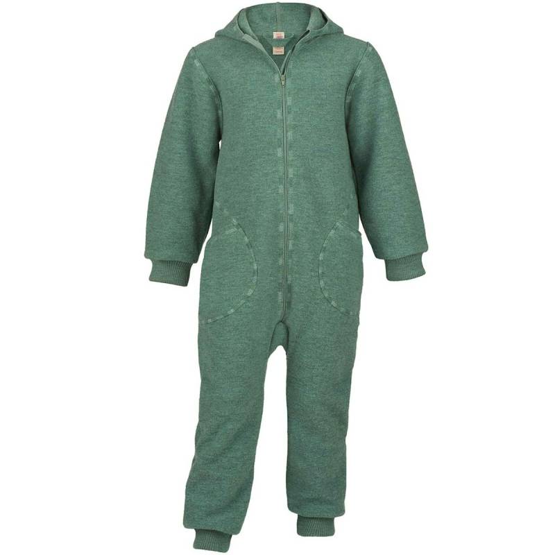 Frühjahr-Sommer Overall aus Wollwalk in jade melange 92