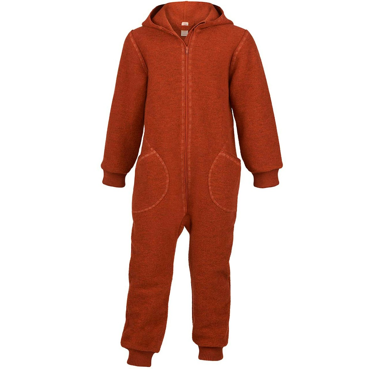Frühjahr-Sommer Overall aus Wollwalk in magma 92