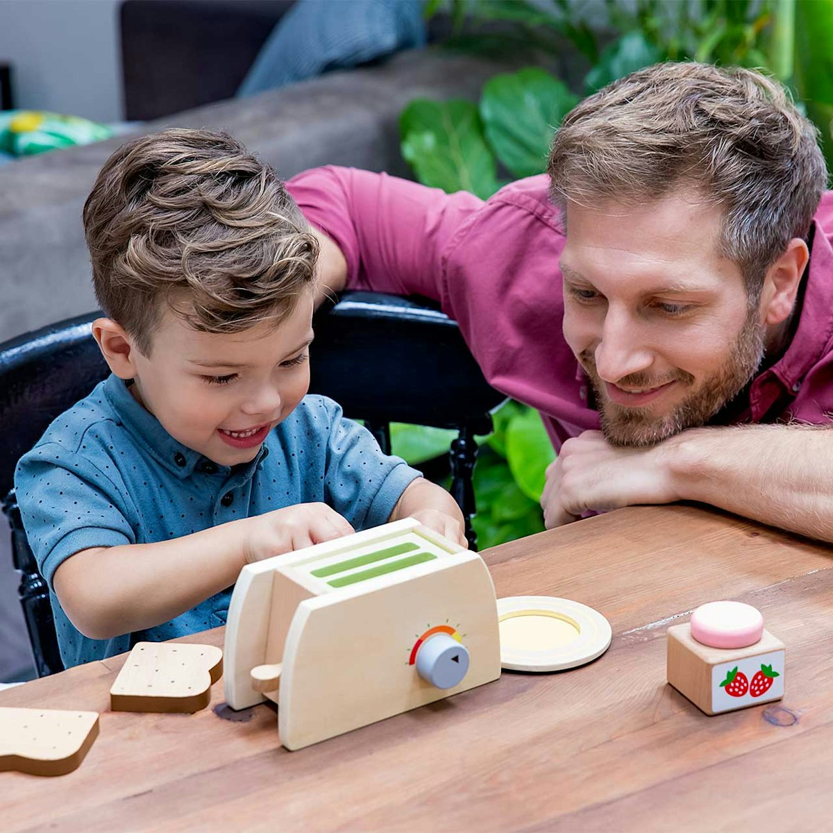 Frühstück Spielzeug mit Kinder Toaster