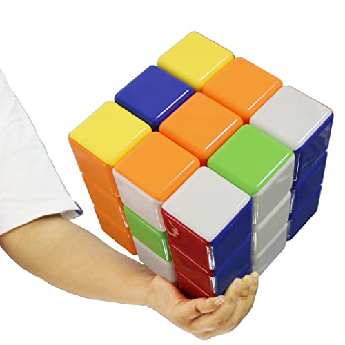 FunnyGoo Heshu Super Large 18CM 3x3x3 Colorful Stickerless Speed Puzzle Magic Cube von Oostifun