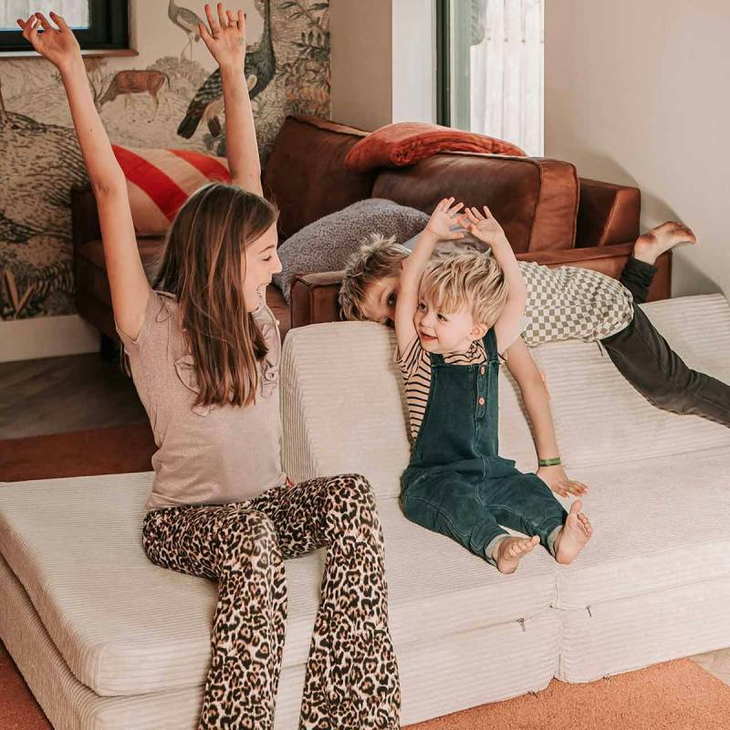 Funzy Spielsofa 4-teilig Cord Beige