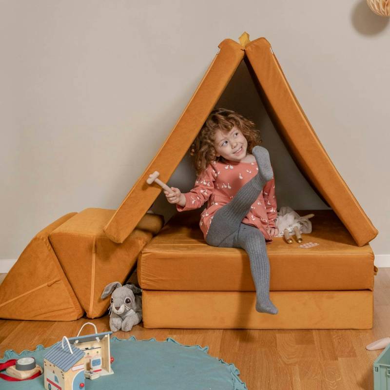 Funzy Spielsofa 4-teilig Gelb