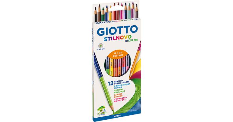 GIOTTO Stilnovo Bicolor-Buntstifte, 12 x 2 Farben