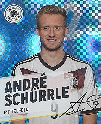 GLITZER KARTE / REWE DFB WM 2014 Andre Schürrle Nr. 23 / 34 Sammelkarte Sticker