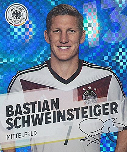 GLITZER KARTE / REWE DFB WM 2014 Bastian Schweinsteiger Nr. 13 / 34 Sammelkarte Sticker