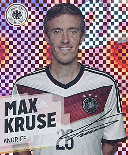 GLITZER KARTE / REWE DFB WM 2014 Max Kruse Nr. 28 / 34 Sammelkarte Sticker