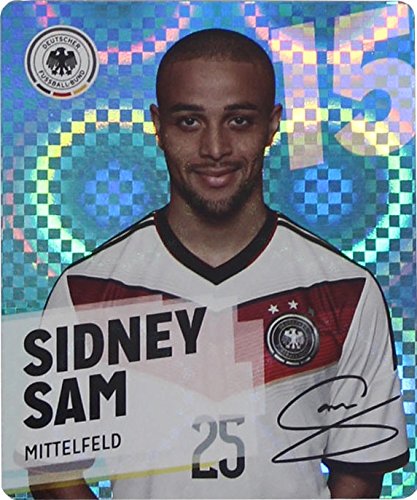 GLITZER KARTE / REWE DFB WM 2014 Sidney Sam Nr. 15 / 34 Sammelkarte Sticker