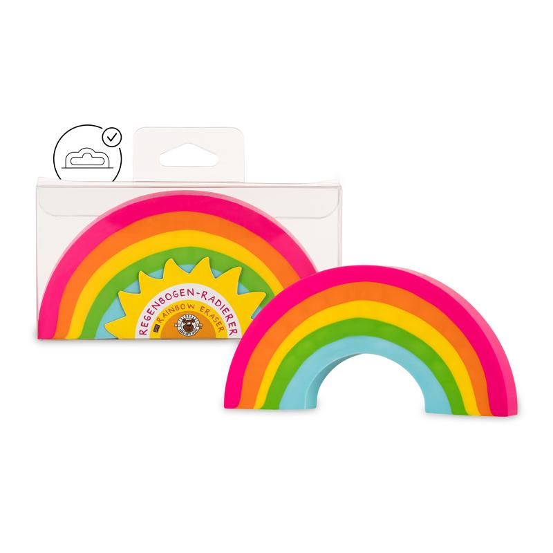 GOOD FEELINGS Jumbo Rainbow-Radierer 10,4x5cm Radierer, Anspitzer + Co.
