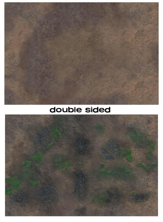 Gamemat Double Sided Badlands and Toxic Badlands 6x4 Doppelseitige Spielmatte