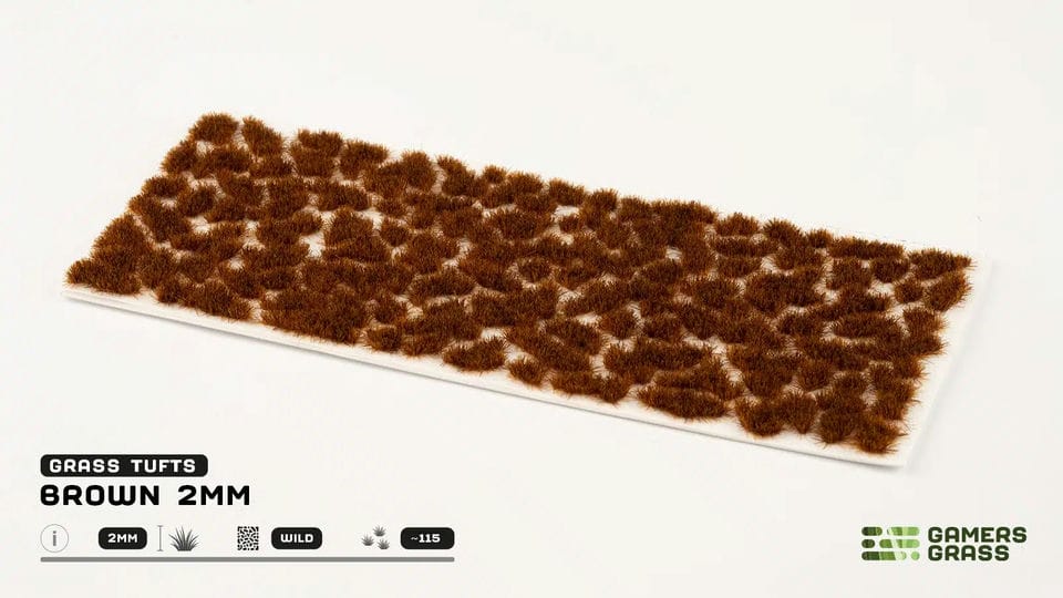 GamersGrass Brown Tufts 2mm Büsche Terrain Basing Material