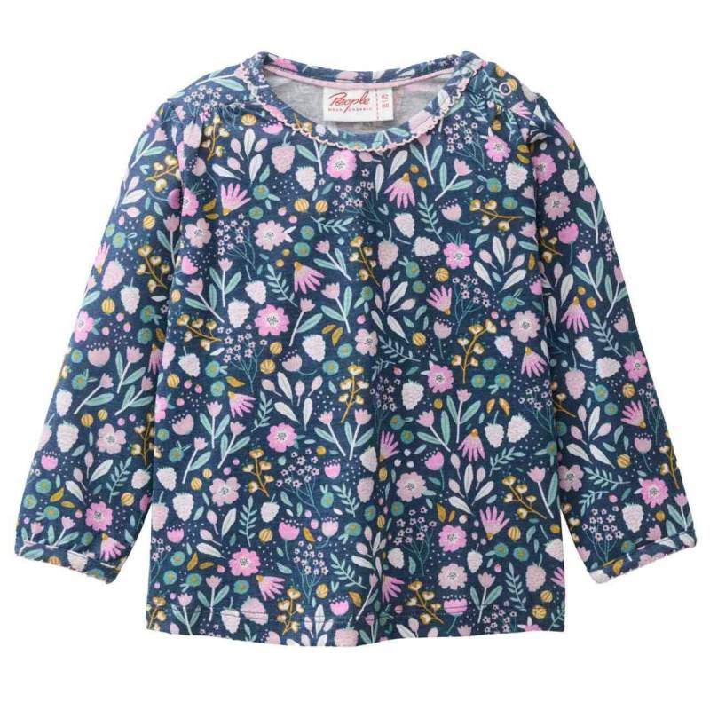 Geblümtes Langarmshirt indigoblau 98/104 Geblümtes Langarmshirt indigoblau 98/104