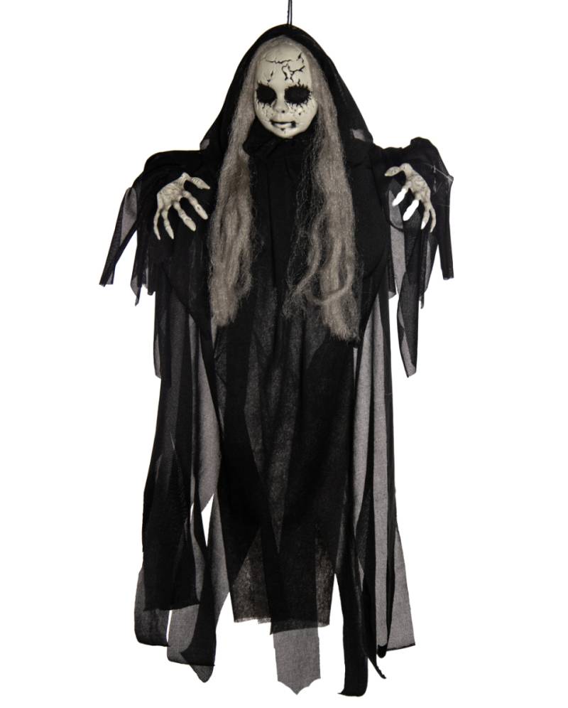 Gebrochene Gothic Puppe Hängefigur 50cm