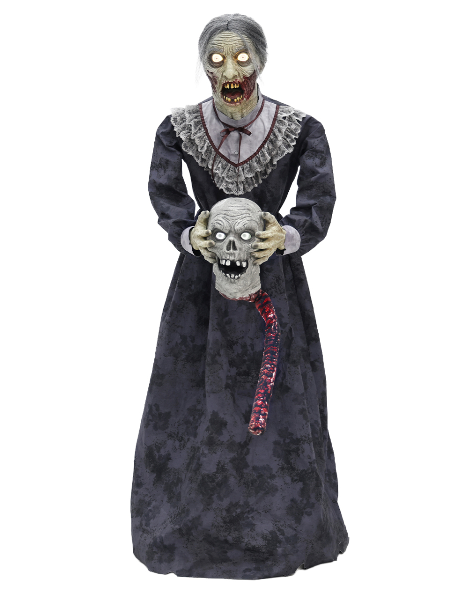 Geköpfter Zombie Opa & Zombie Oma Animatronic 152cm