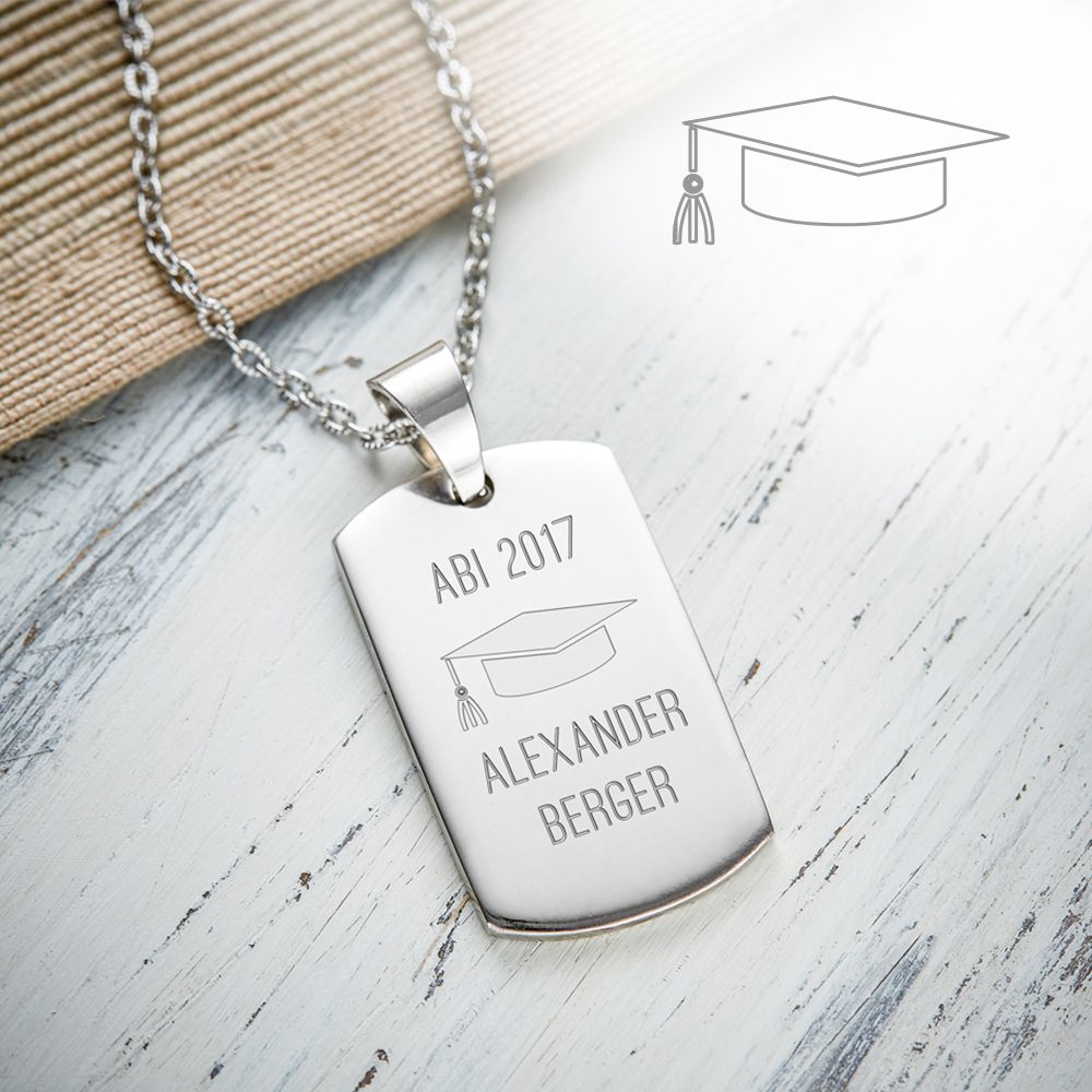Army Dog Tag Kette mit Gravur - Abitur Army Dog Tag Kette mit Gravur - Abitur von Monsterzeug