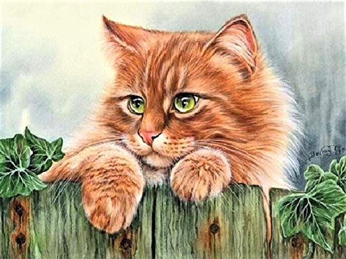 Gelbe Katze 1000 Stück Holzpuzzle, erwachsene Kinder pädagogisches Spielzeug Puzzle Weihnachtsgeschenk HJ314