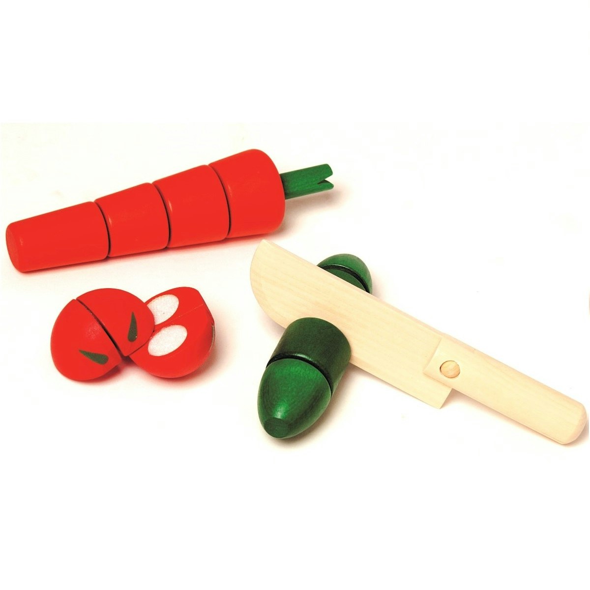 Gemüse zum Schneiden in mehrere Teile