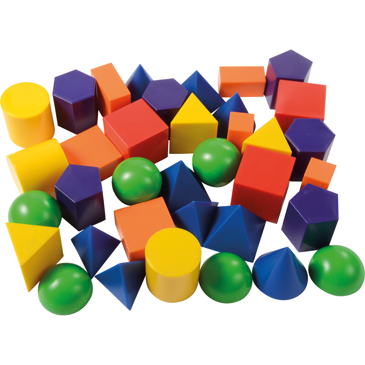 Geoformen farbig 36 Stück