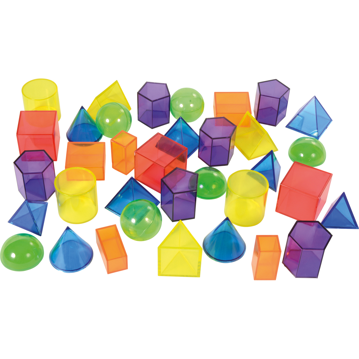 Geoformen transparent 36 Stück