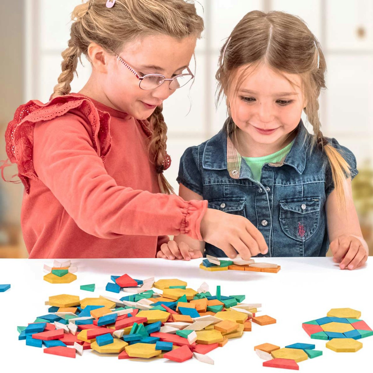 Geometrische Legeplättchen 250 Stück