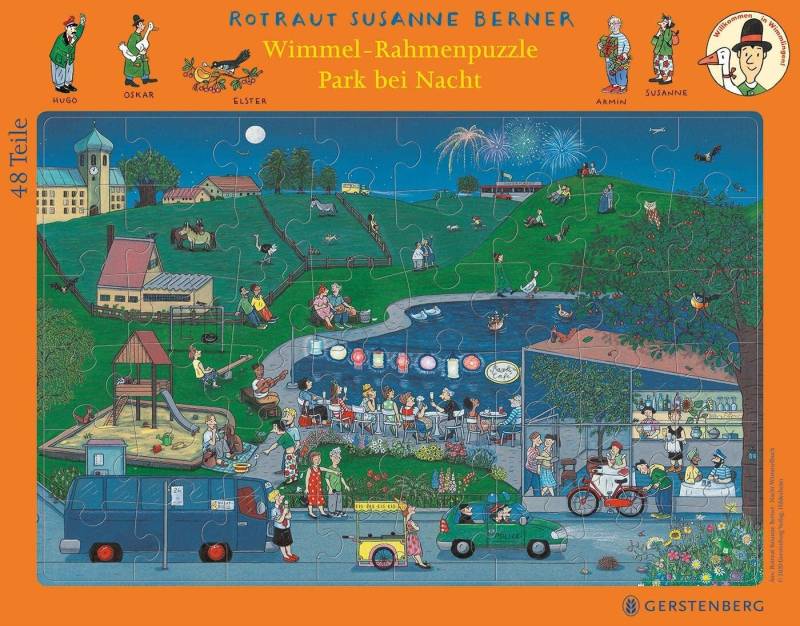 Gerstenberg Verlag - Park bei Nacht-Wimmelpuzzle, Rahmenpuzzle Gerstenberg Verlag - Park bei Nacht-Wimmelpuzzle, Rahmenpuzzle