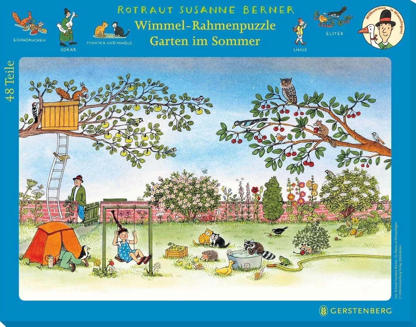 Gerstenberg Verlag - Wimmel-Rahmenpuzzle Garten