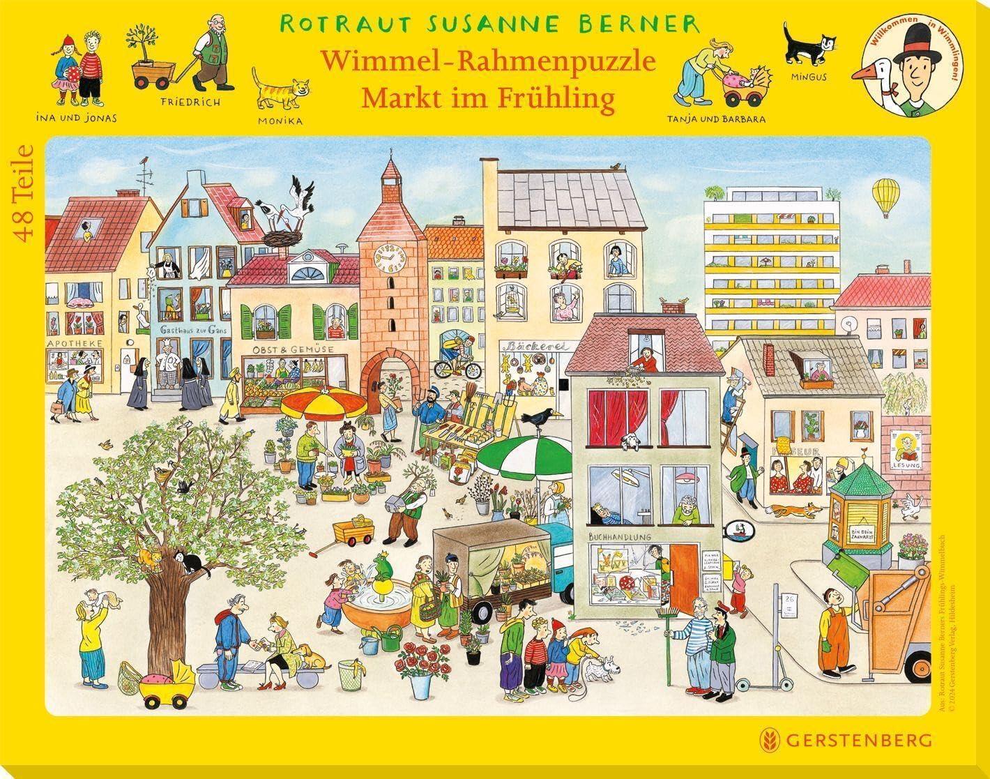 Gerstenberg Verlag - Wimmel-Rahmenpuzzle Markt