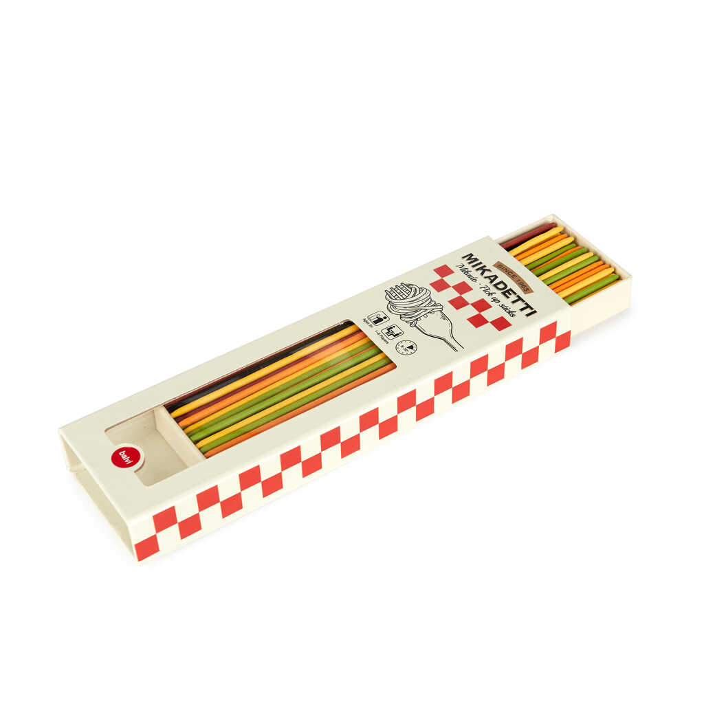 Geschicklichkeitsspiel MIKADETTI Spaghetti Mikado Bambus 2-8 Spieler 2,5x6,5x22,8cm Spielideen + Basteln