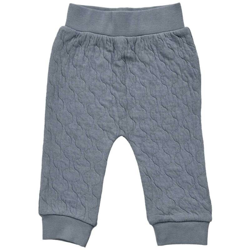 Gesteppte Jersey Hose blau-grau 86/92