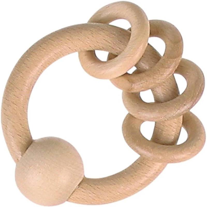 Gico - Greifling natur mit 4 Ringen Gico - Greifling natur mit 4 Ringen